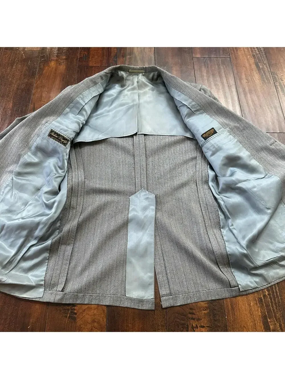 1960s 1970s Brown Striped Sport Jacket VTG Mens Suit 41 33x27 Rockabilly Wool